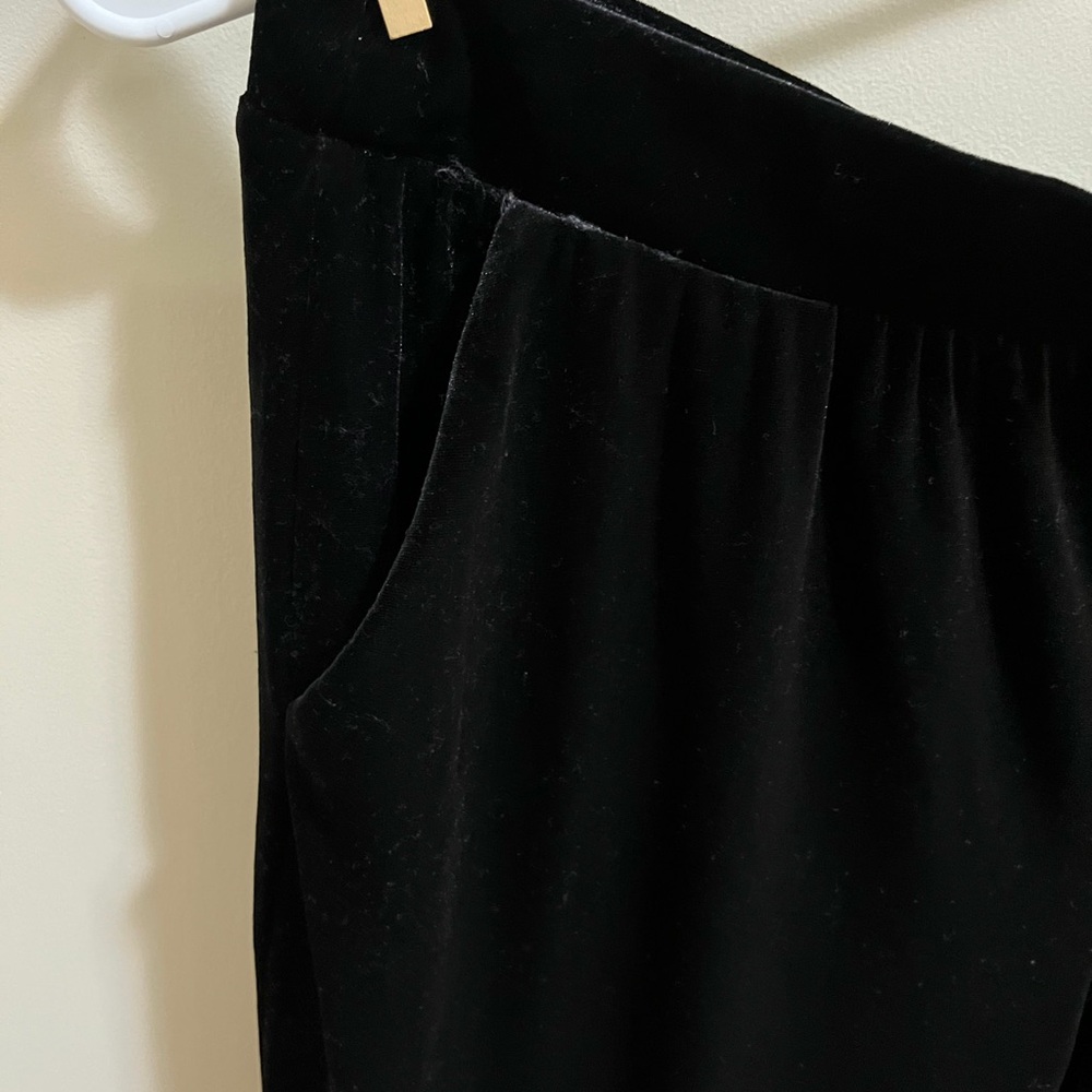 Torrid Black Velour Wide Leg Crop Pants Size 2X - Picture 8 of 10